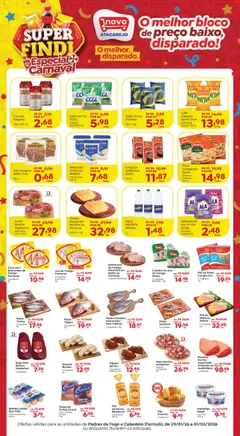 Pré-Visualização do folheto "Ofertas FDS" da loja Novo Atacarejo válido a partir de 29/01/2026