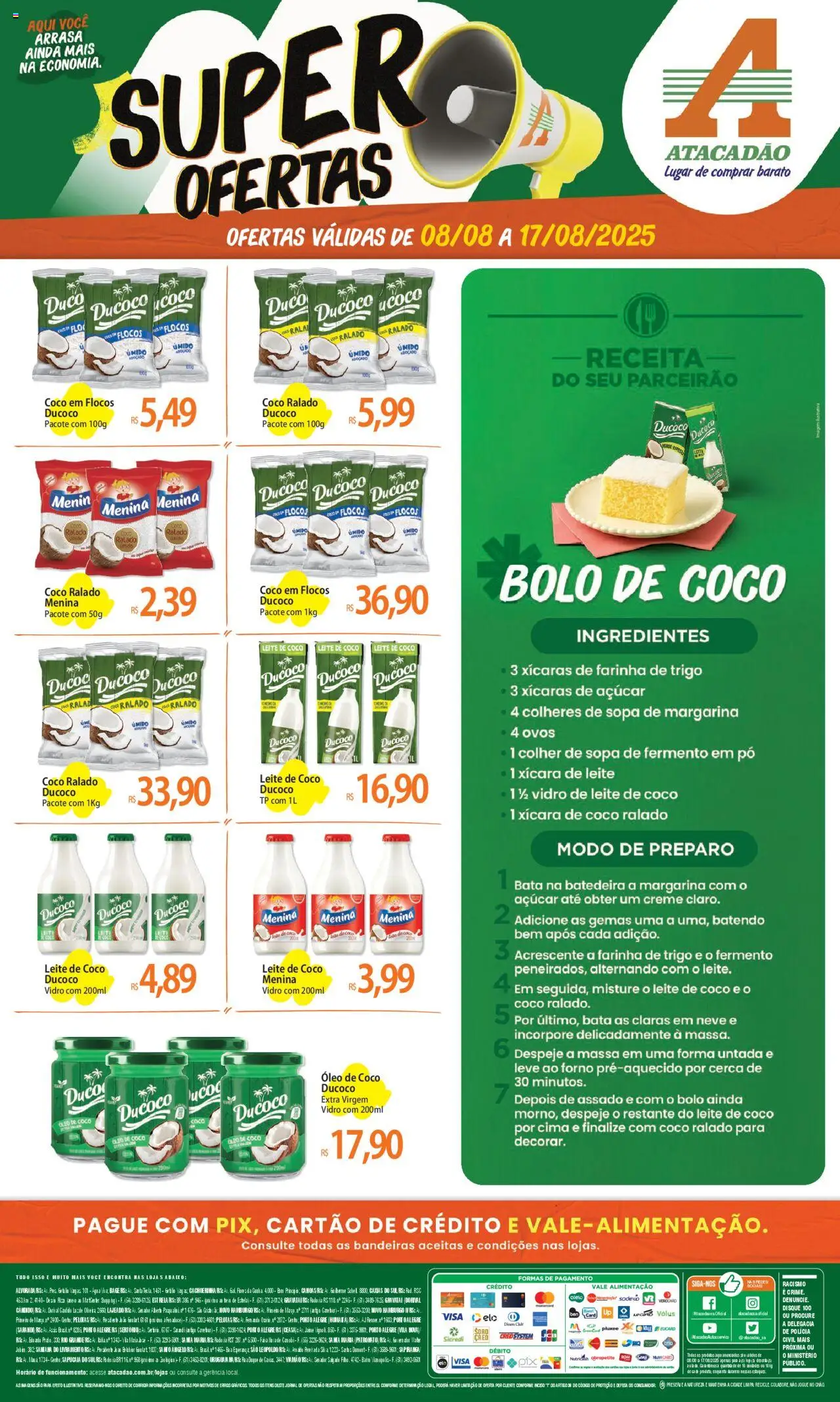 Atacadão folheto "Ofertas - RS" válido a partir de 08/08/2025 - número de página 1