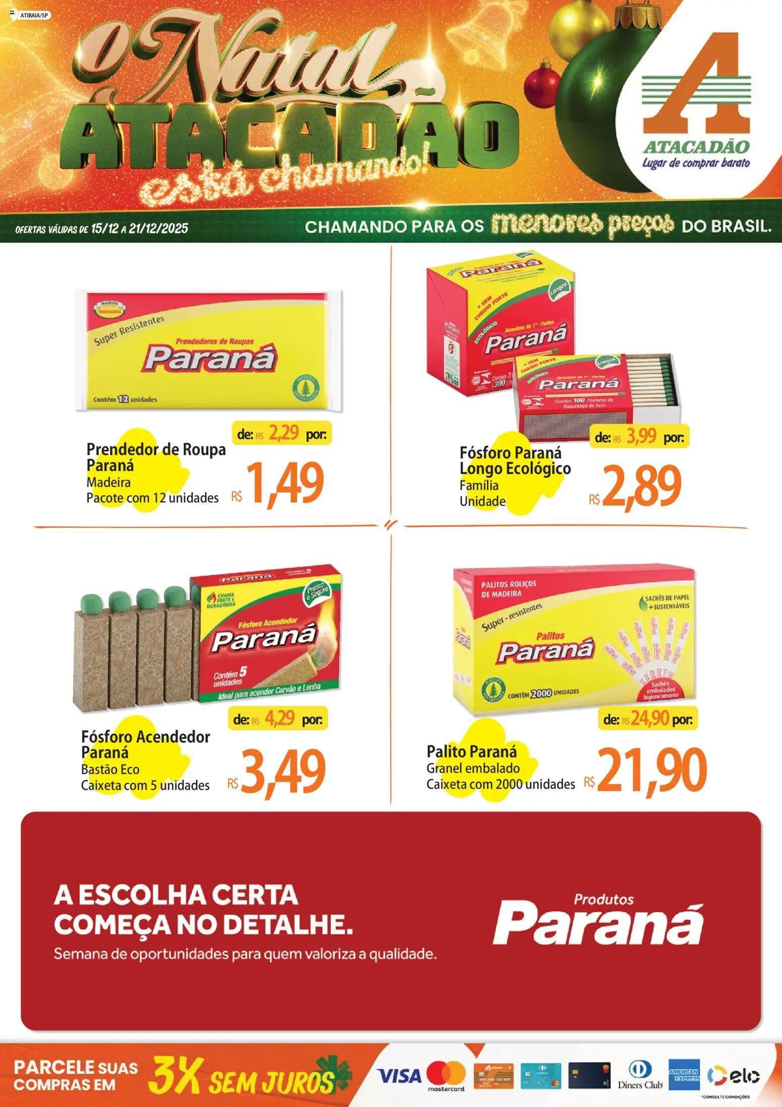 Pré-Visualização do folheto "Ofertas - SP" da loja Atacadão válido a partir de 15/12/2025