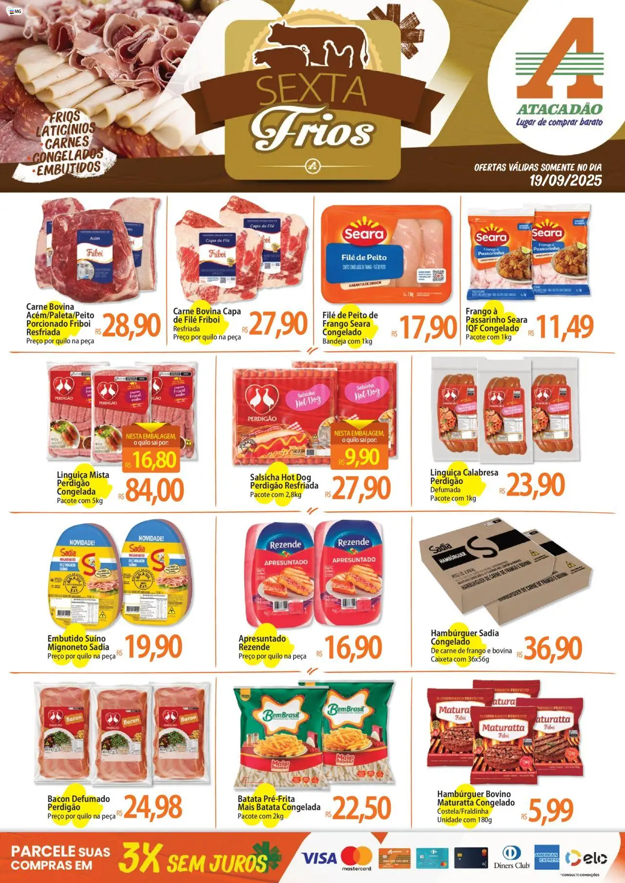 Atacadão folheto "Ofertas - MG" válido a partir de 19/09/2025 - número de página 1