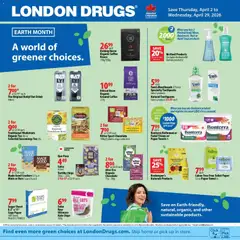 Preview of leaflet London Drugs - Earth Month Insert from shop London Drugs is valid from Apr 02, 2026