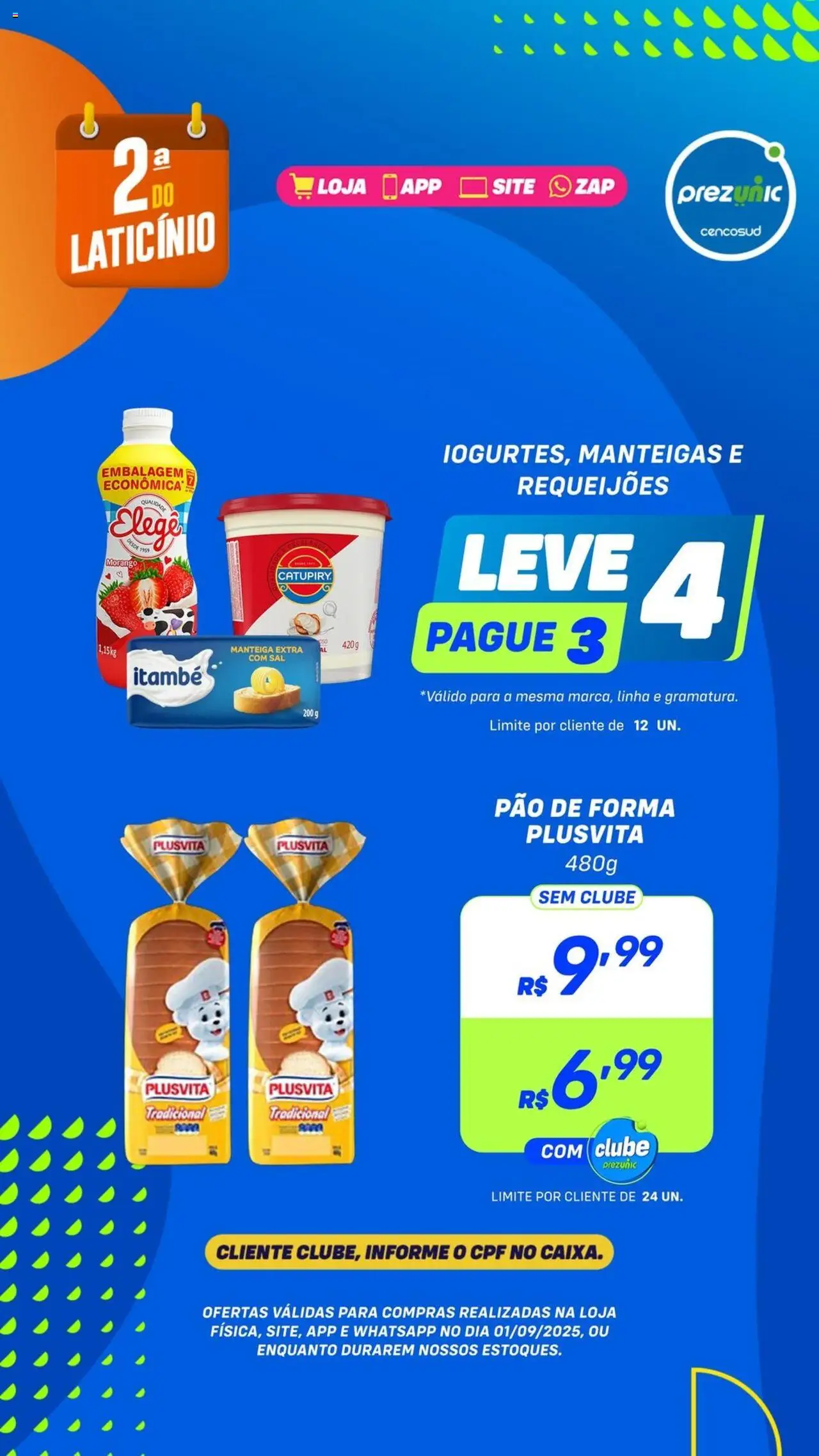 Prezunic folheto "Encarte" válido a partir de 01/09/2025 - número de página 1