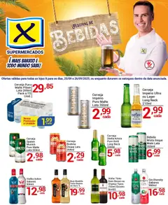Pré-Visualização do folheto "Ofertas Festival de Bebidas" da loja X Supermercados válido a partir de 25/09/2025