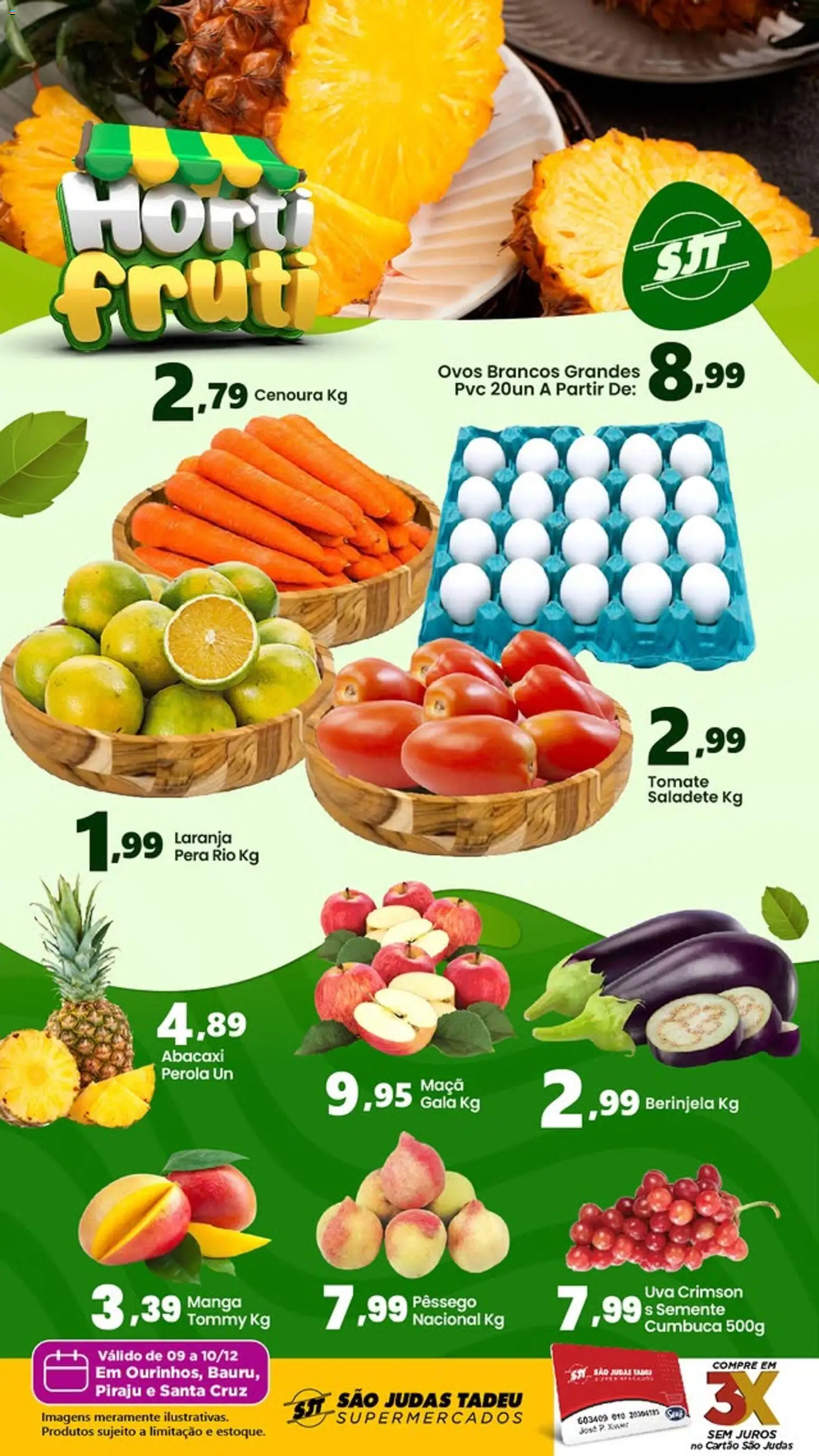 Pré-Visualização do folheto "Ofertas Hortifruti" da loja São Judas Tadeu válido a partir de 09/12/2025