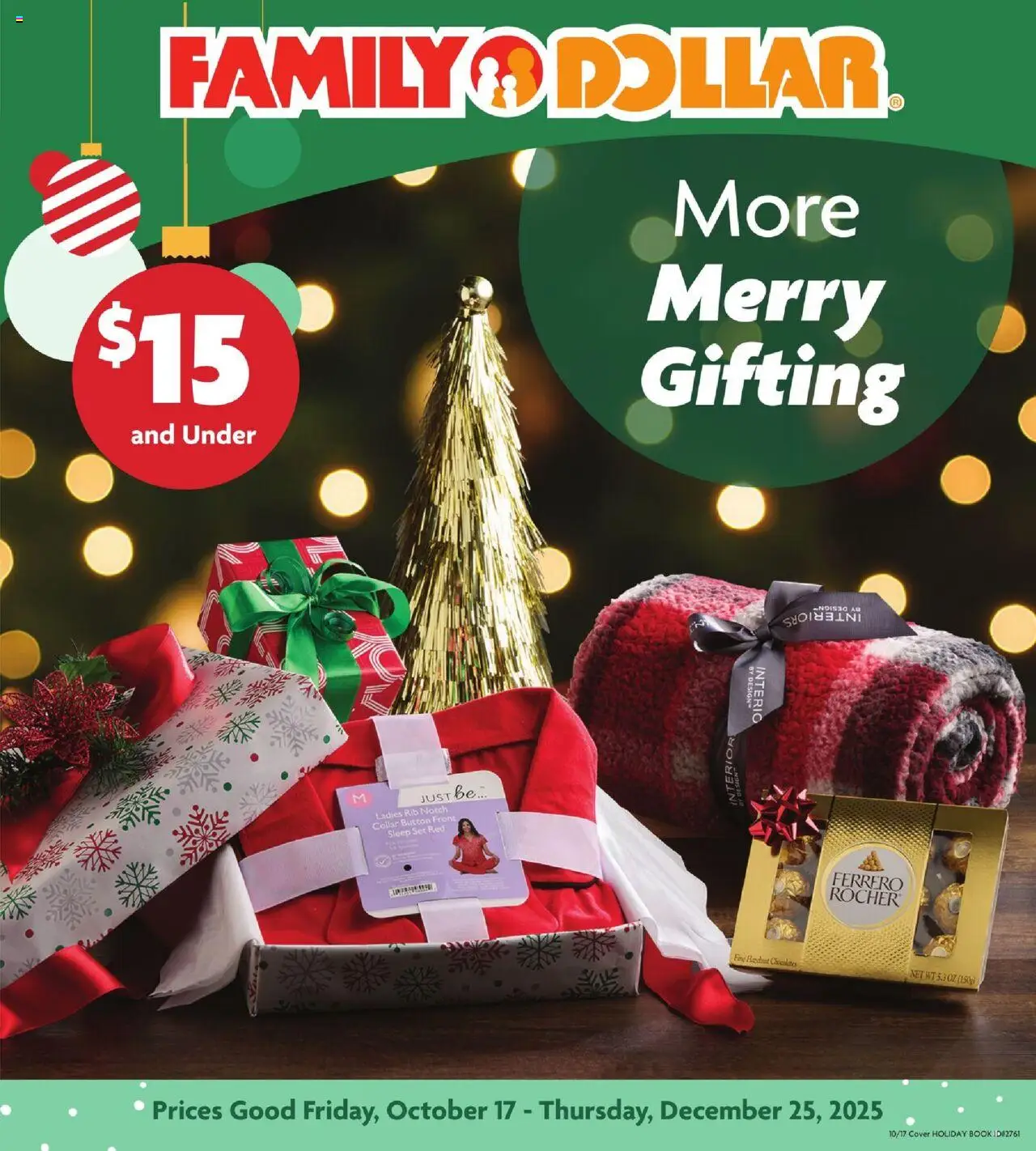 Ad Preview of Family Dollar Holiday Book from 10/17/2025