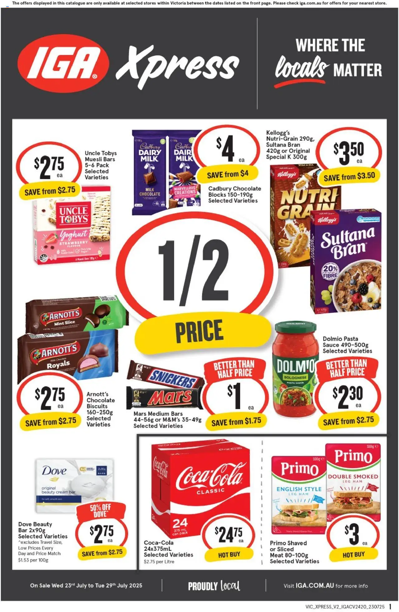 IGA catalogue valid from 23/07/2025 - page 1