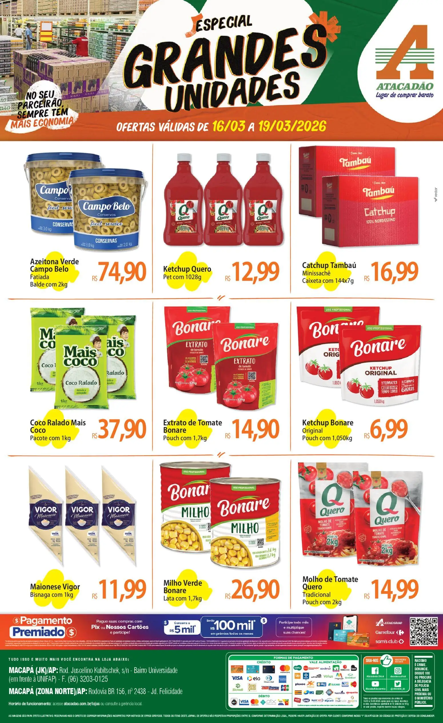 Pré-Visualização do folheto "Atacadão ofertas - AP" da loja Atacadão válido a partir de 16/03/2026