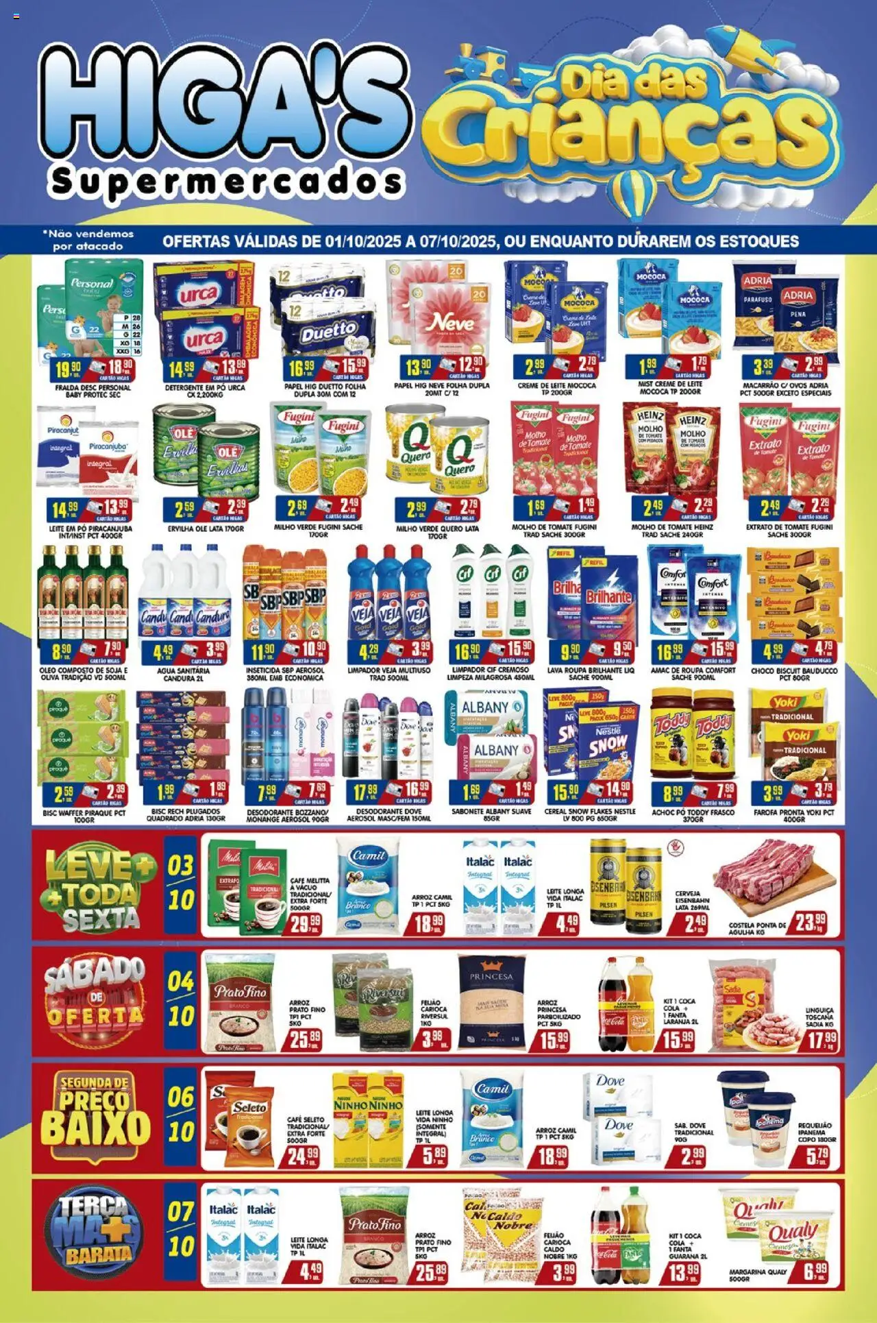 Higa's Supermercado folheto "Ofertas da semana" válido a partir de 01/10/2025 - número de página 1
