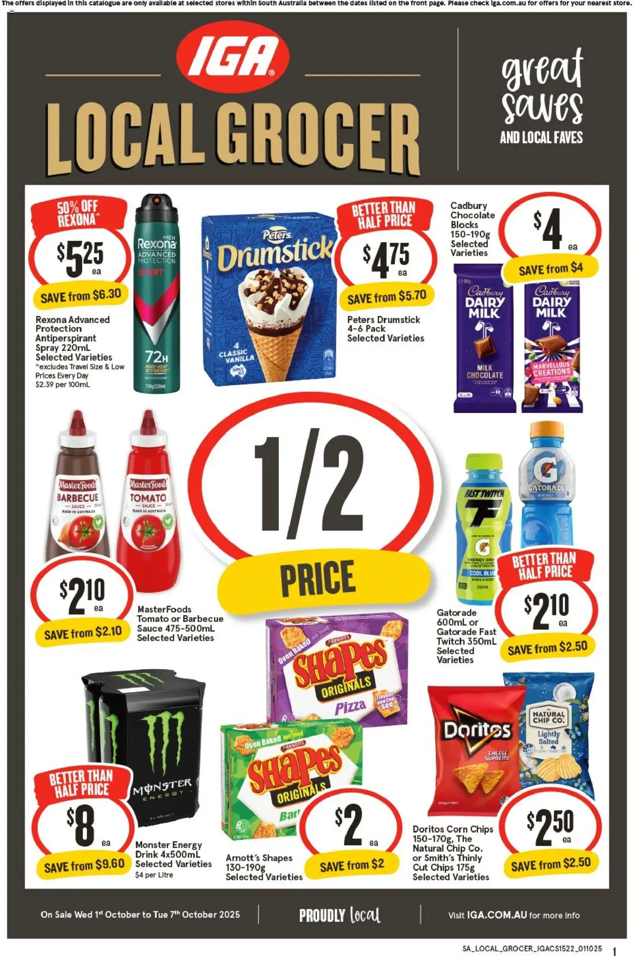 IGA catalogue valid from 01/10/2025 - page 1