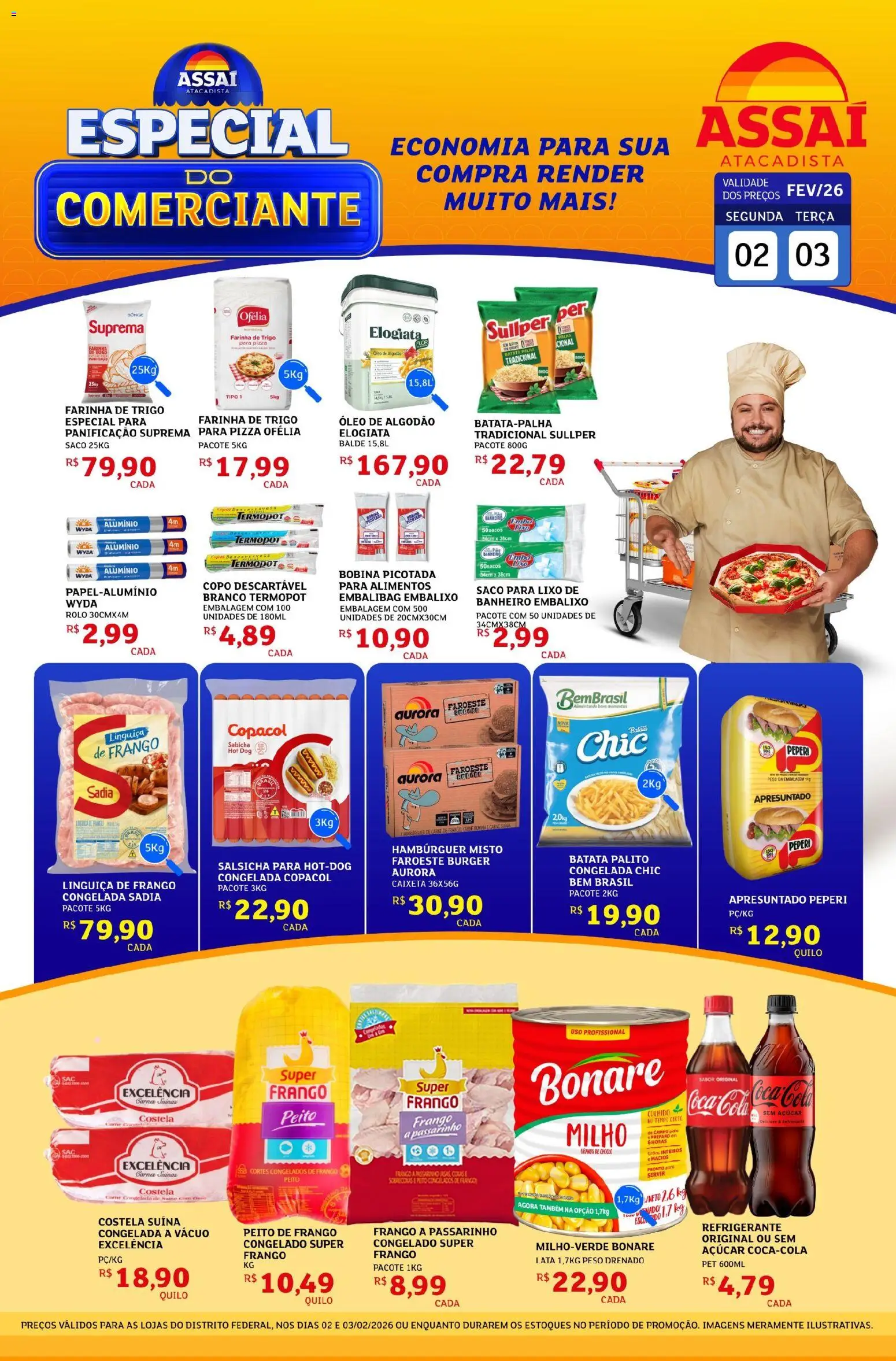 Pré-Visualização do folheto "Encarte - DF" da loja Assaí Atacadista válido a partir de 02/02/2026