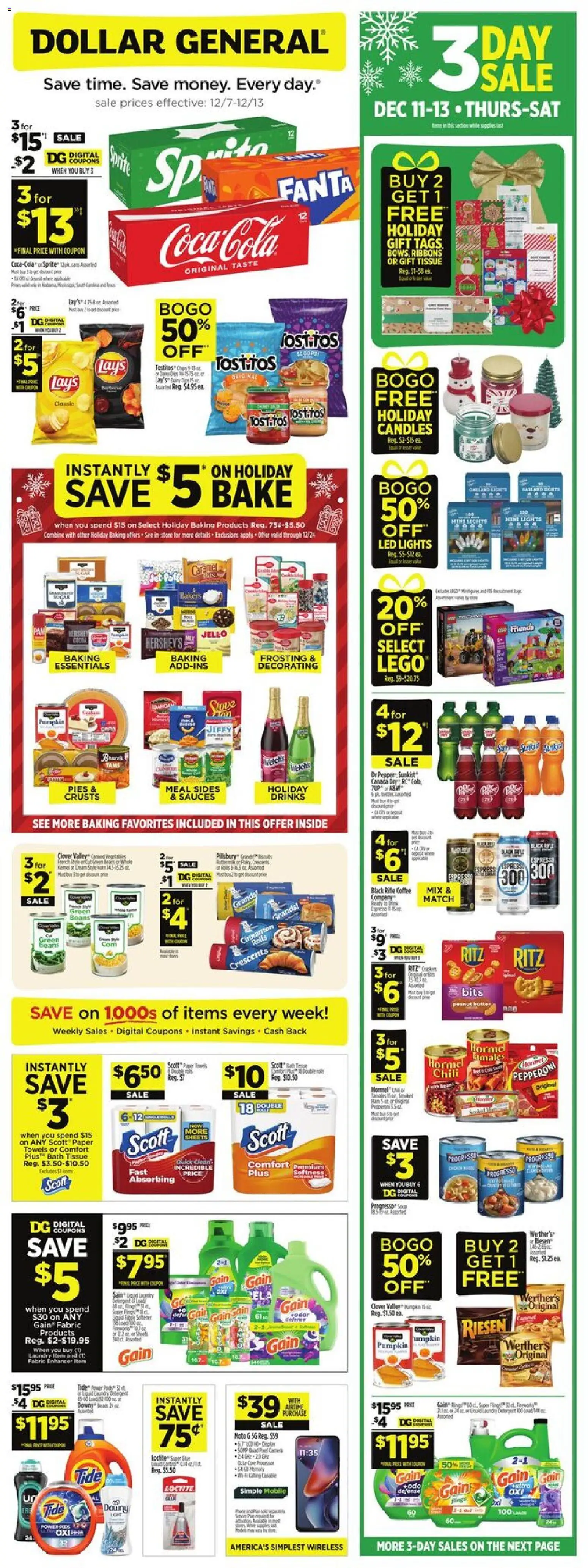 Ad Preview of Dollar General Weekly Ad from 12/07/2025