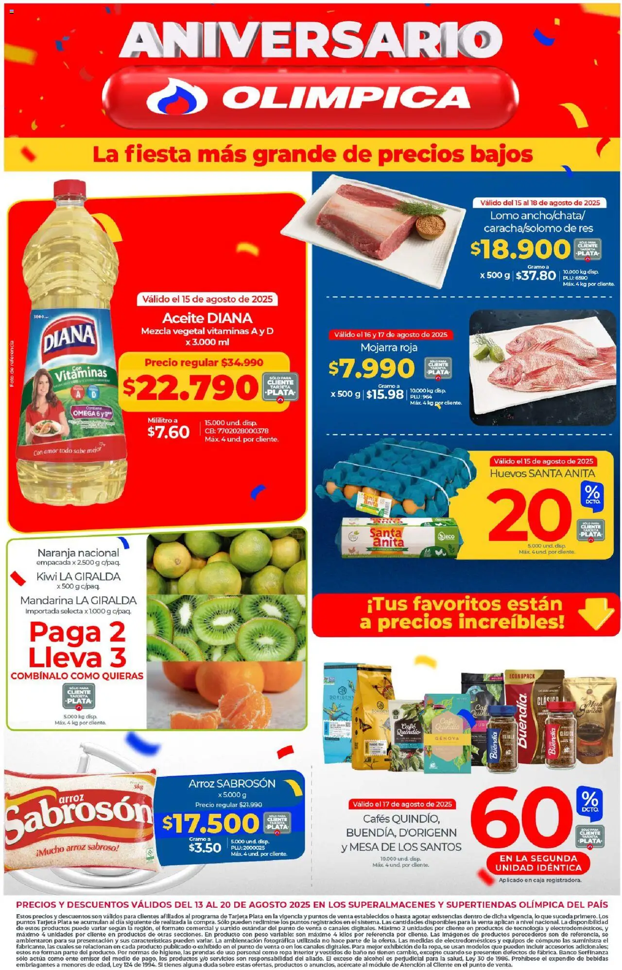 Olímpica Catálogo: 13/08/2025 - 20/08/2025 > Últimas Ofertas pagina numero 1