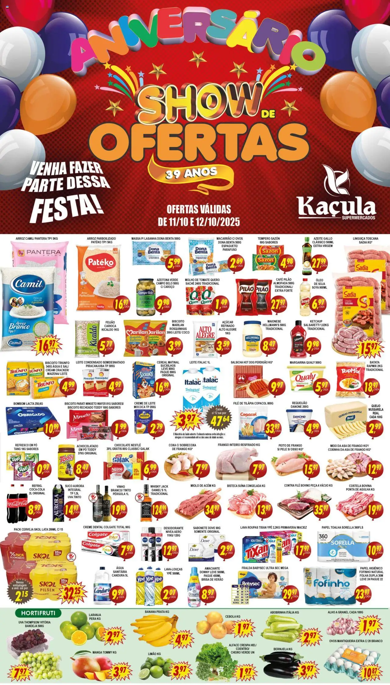 Kaçula folheto "Ofertas da semana" válido a partir de 11/10/2025 - número de página 1