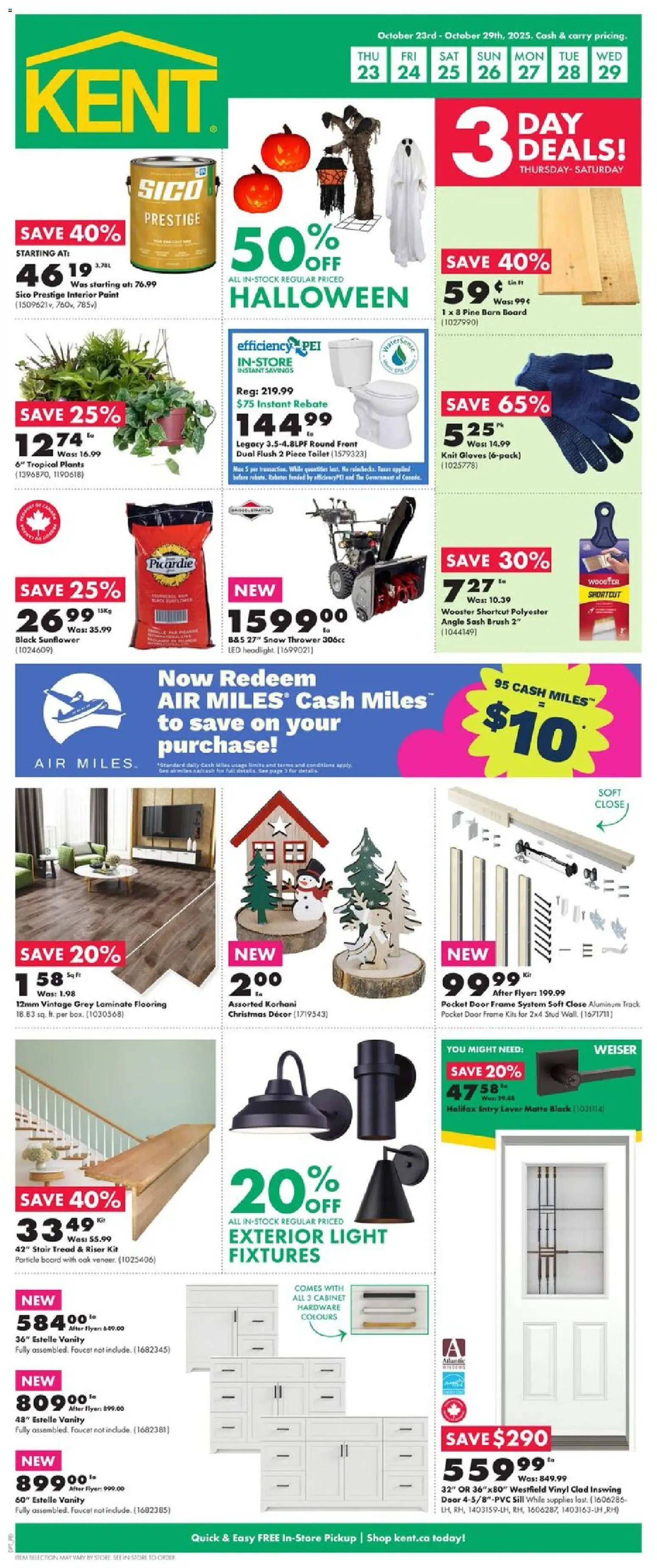 Kent flyer valid from Oct 23, 2025 - page number 1