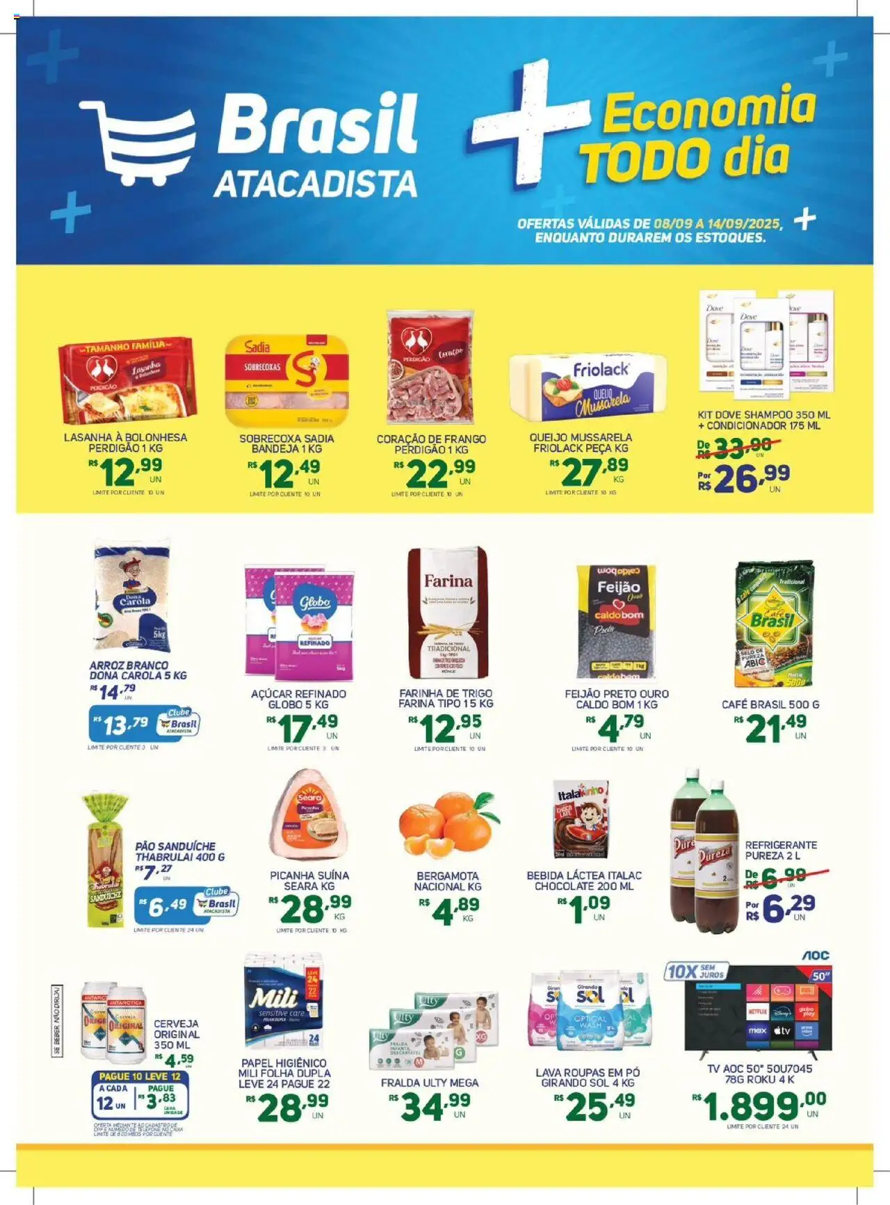 Brasil Atacadista folheto "Ofertas da semana" válido a partir de 08/09/2025 - número de página 1