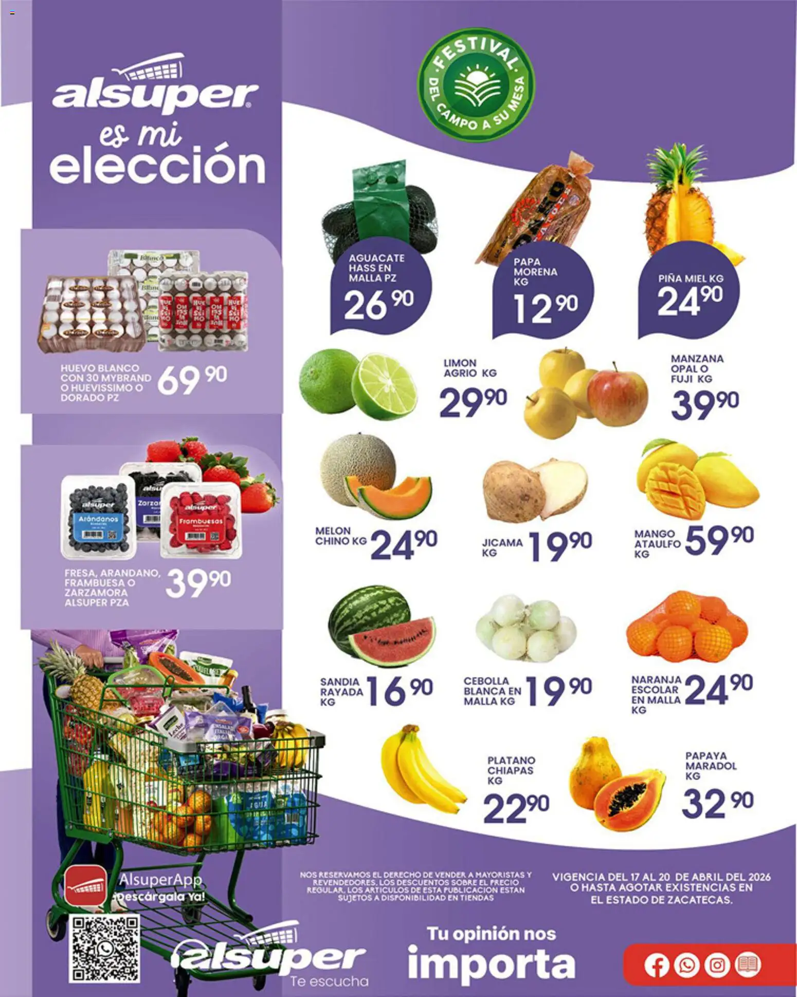 Vista previa las ofertas de la tienda Alsuper - Alsuper folleto Zacatecas desde el 17/04/2026 