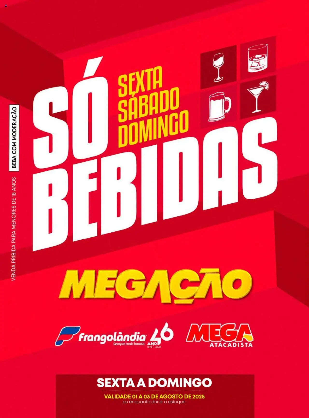 Frangolândia folheto "Ofertas Bebidas" válido a partir de 01/08/2025 - número de página 1