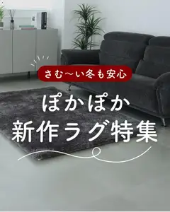 マナベインテリアハーツの2025/11/17からまでのチラシはここ新作のあったかラグ特集