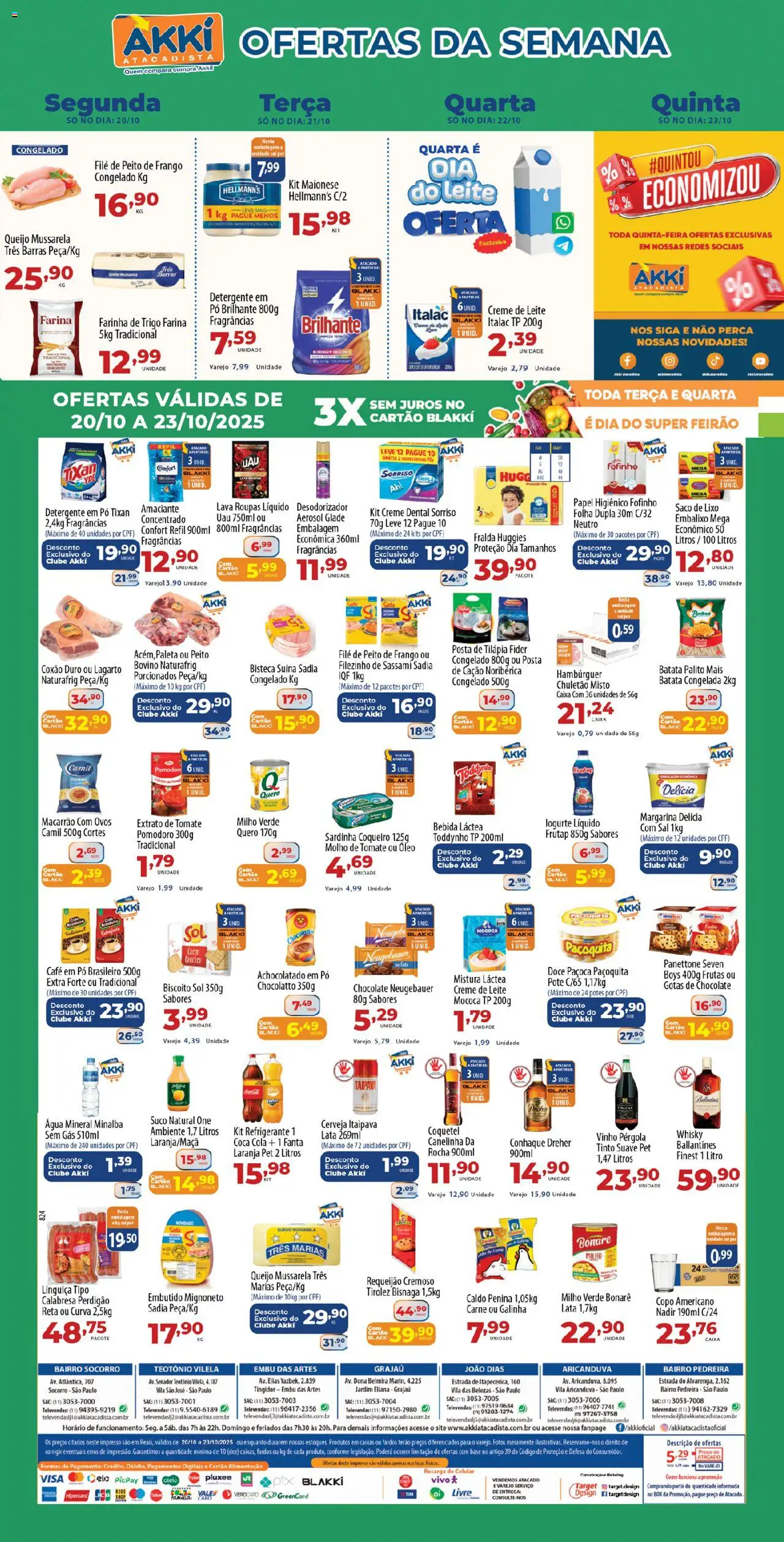 Akki Atacadista folheto "Ofertas da semana" válido a partir de 20/10/2025 - número de página 1