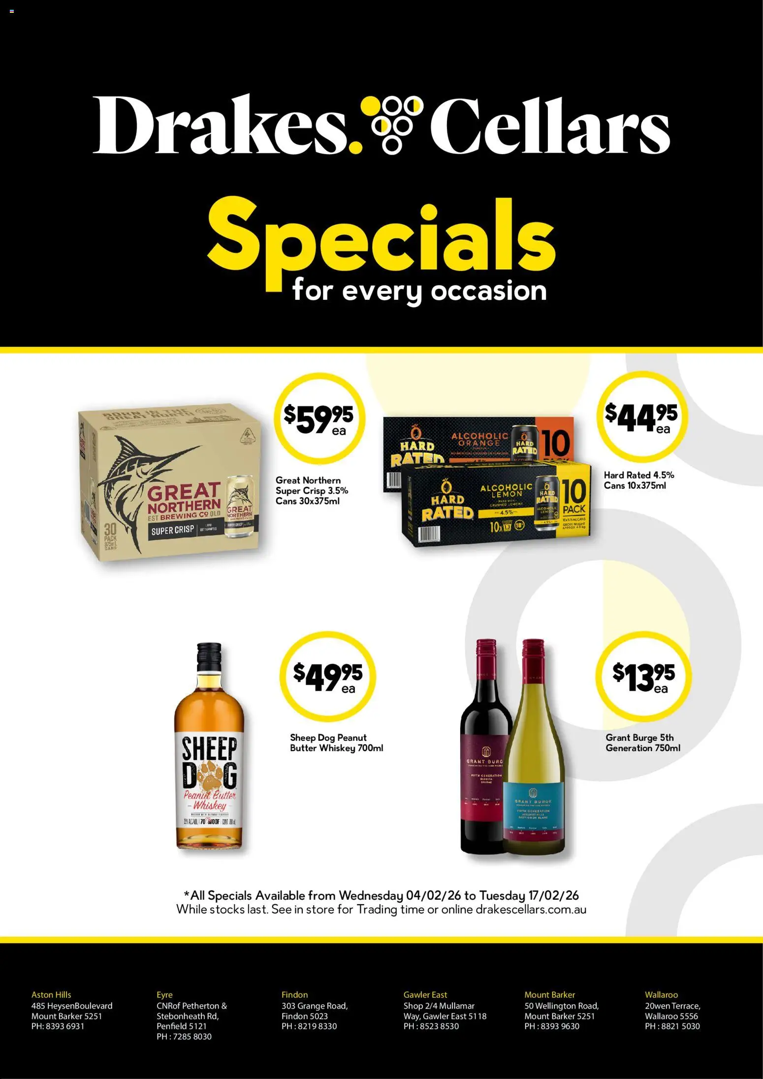 Preview of catalogue Cellars from shop Drakes valid 04/02/2026