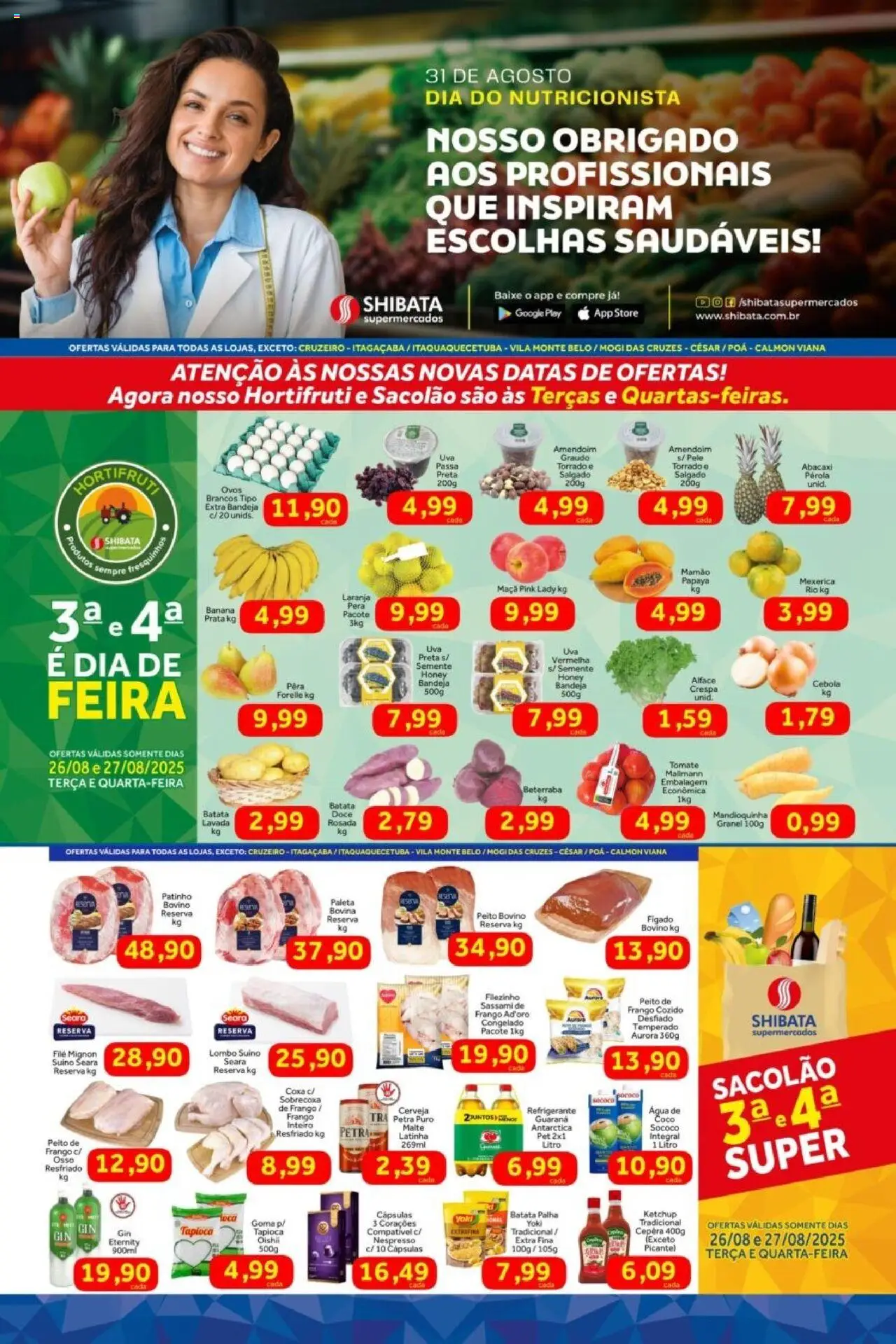 Shibata folheto "Ofertas da semana" válido a partir de 26/08/2025 - número de página 1