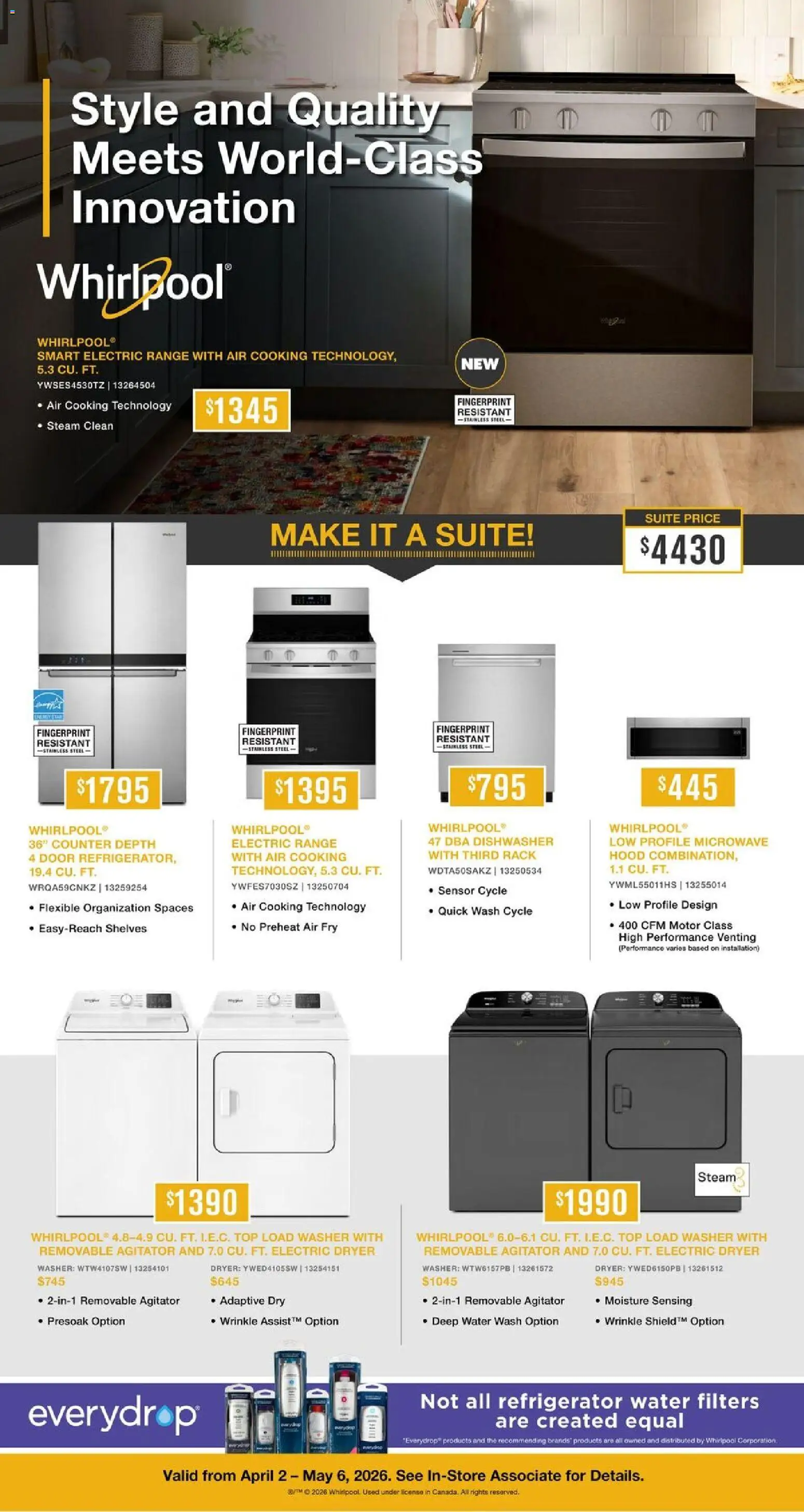 Preview of leaflet Leon's flyer - Appliances from shop Leon's is valid from Apr 01, 2026