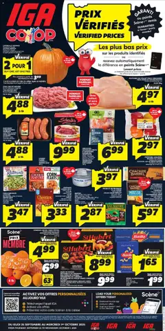 Un aperçu du dépliant New Brunswick du magasin IGA est valide à partir 25 sept. 2025