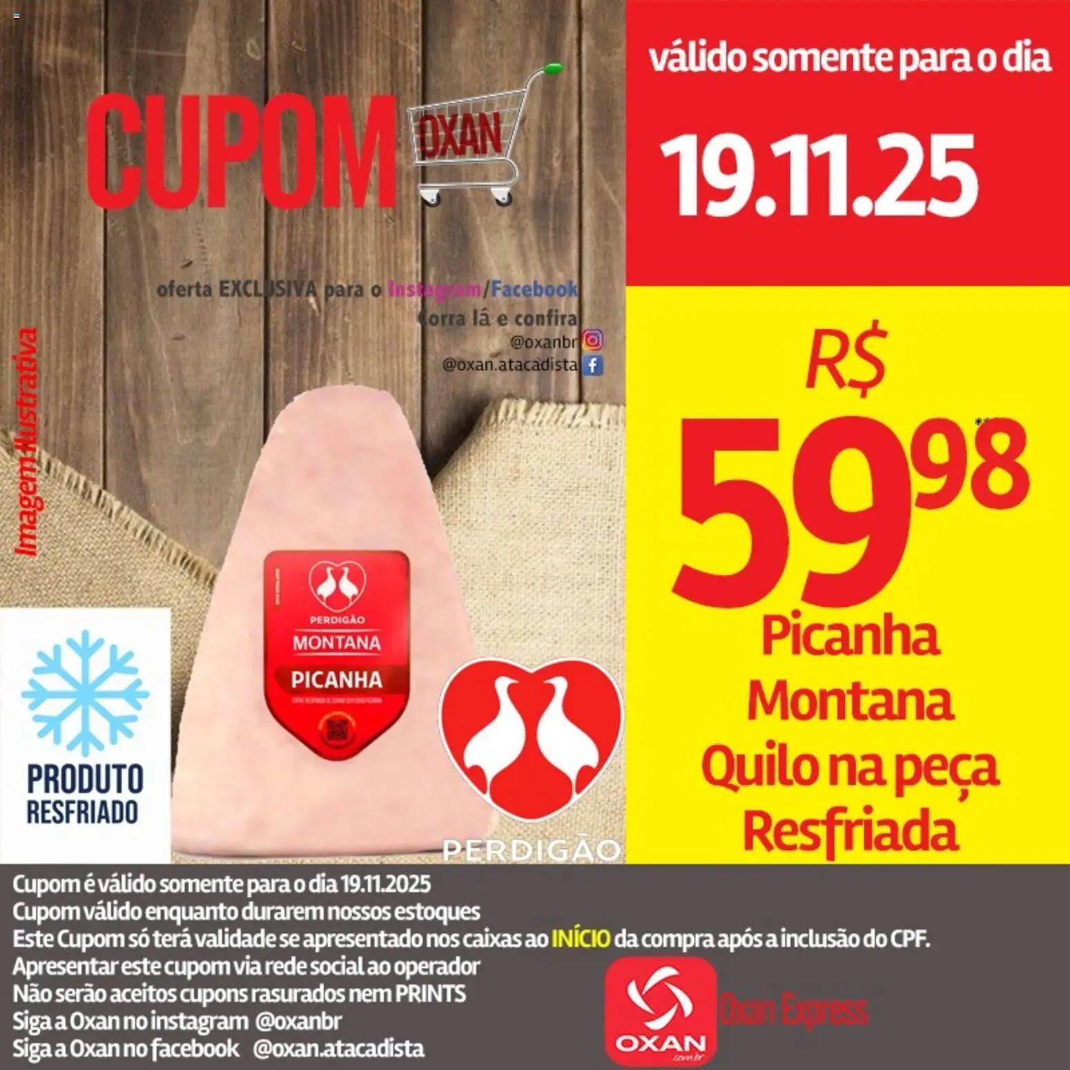 Pré-Visualização do folheto "Ofertas da semana" da loja Oxan Atacadista válido a partir de 19/11/2025