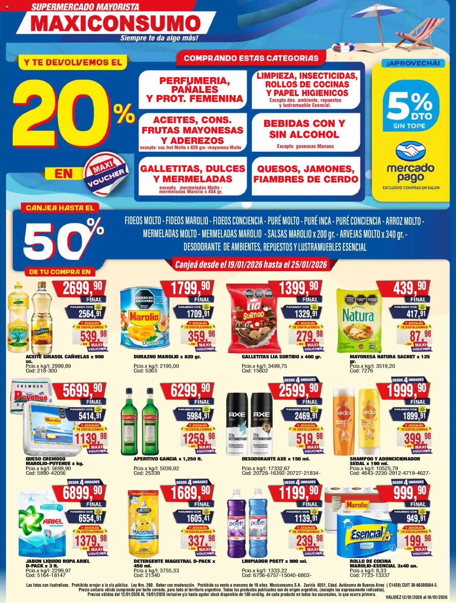 Vista previa del folleto de la tienda Maxiconsumo válido desde el 19/01/2026 