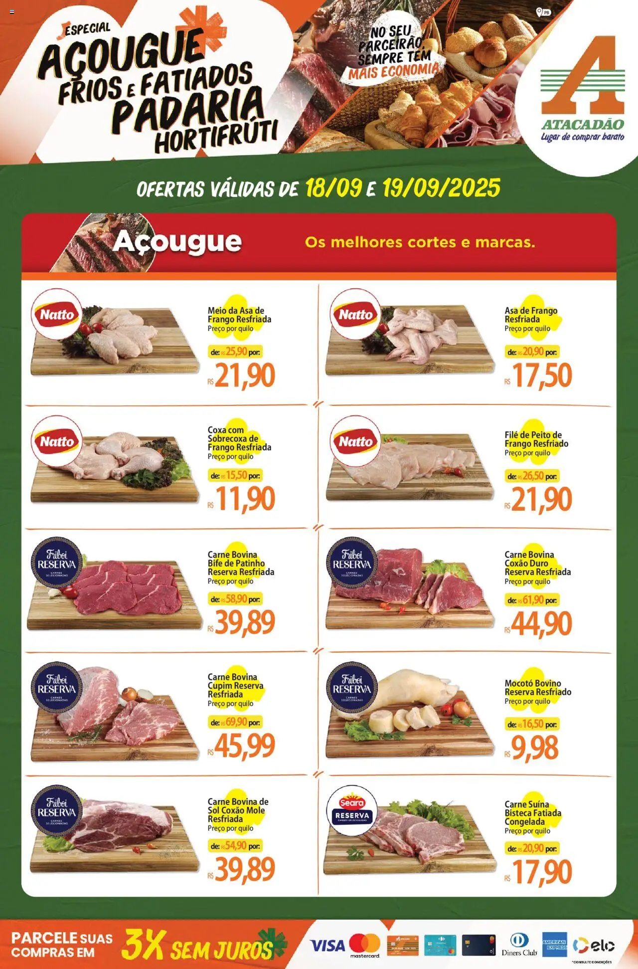Atacadão folheto "Ofertas - PB" válido a partir de 18/09/2025 - número de página 1
