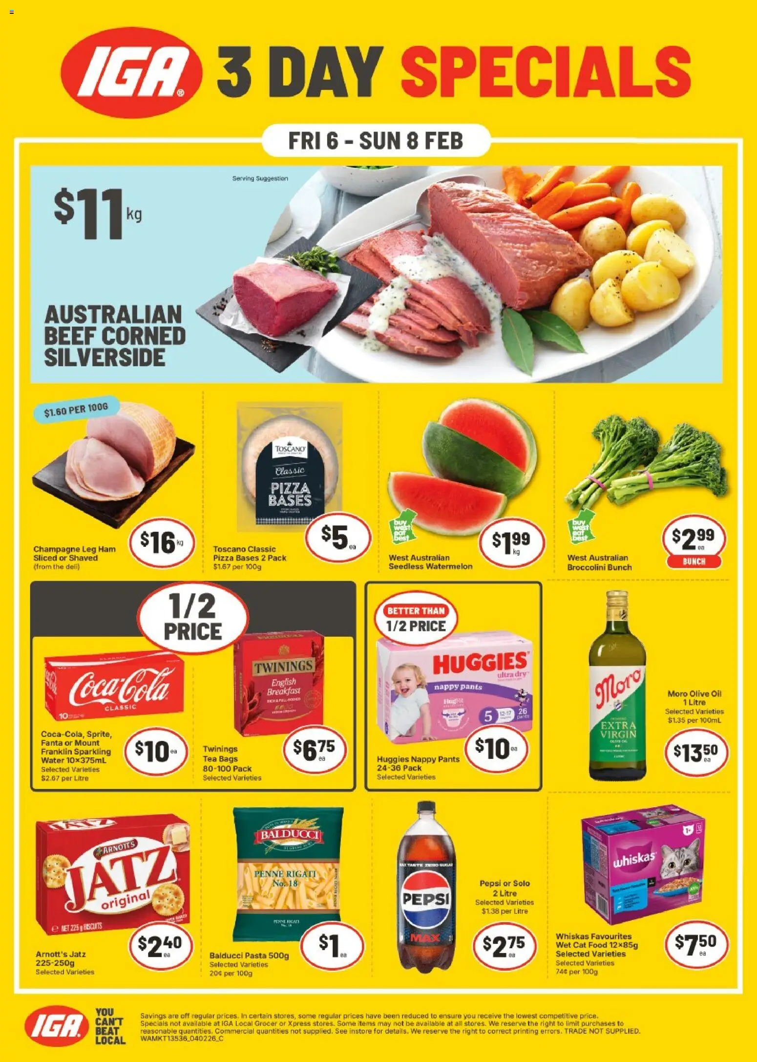 Preview of catalogue Weekend Specials NT/WA from shop IGA valid 06/02/2026