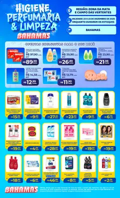 Pré-Visualização do folheto "Ofertas Higiene e Limpeza" da loja Bahamas Supermercados válido a partir de 22/12/2025