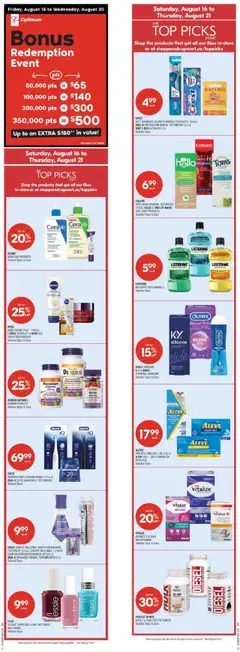Preview of leaflet Weekly flyer / circulaire from shop Shoppers is valid from Aug 16, 2025