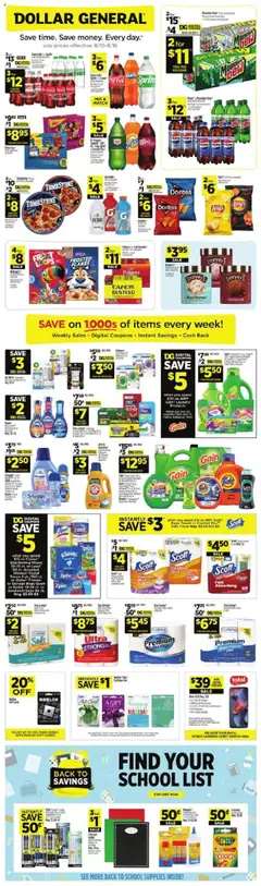 Ad Preview of Dollar General Weekly Ad - TX from 08/10/2025