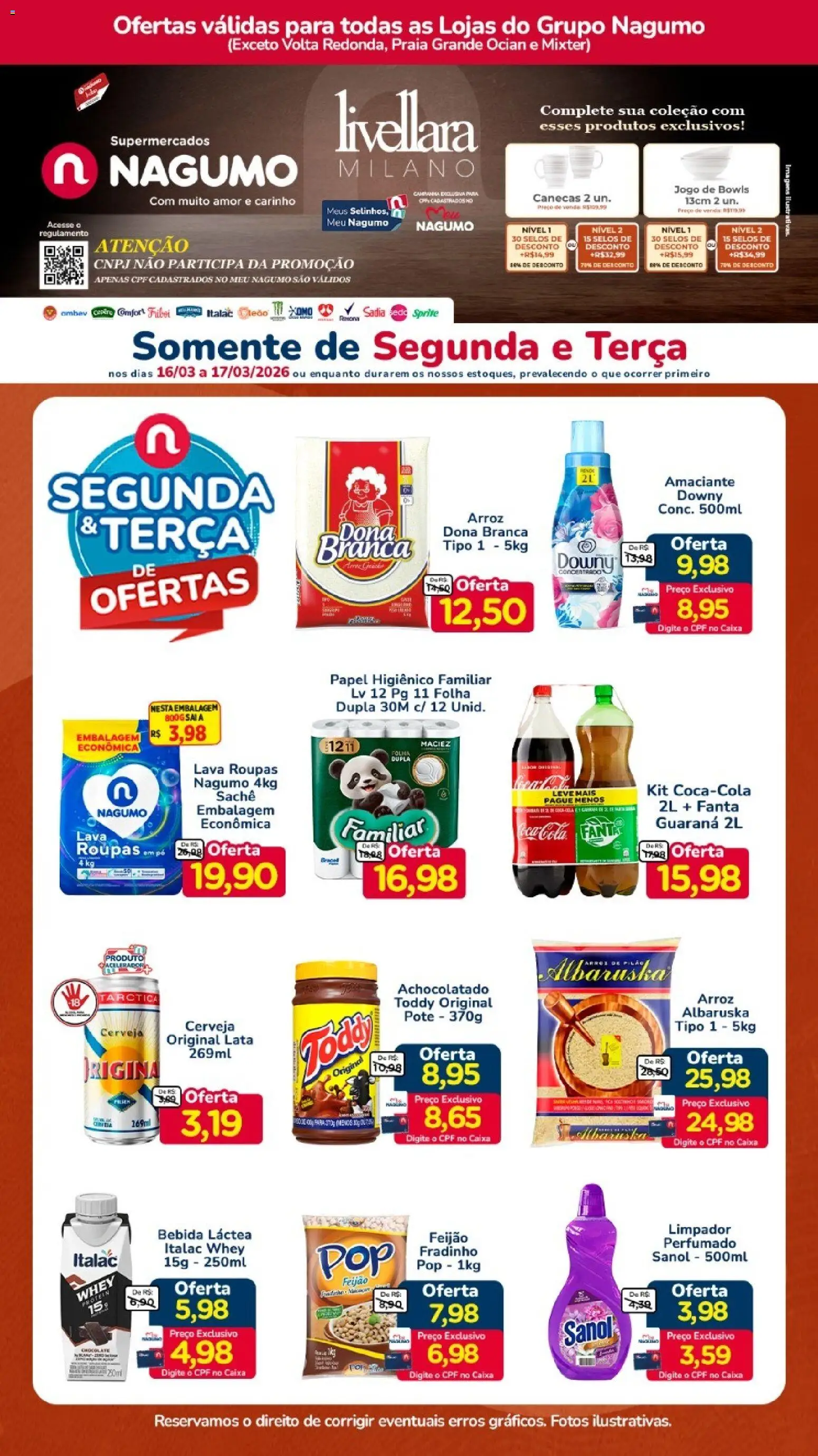 Pré-Visualização do folheto "Nagumo ofertas Segunda e Terça" da loja Nagumo válido a partir de 16/03/2026