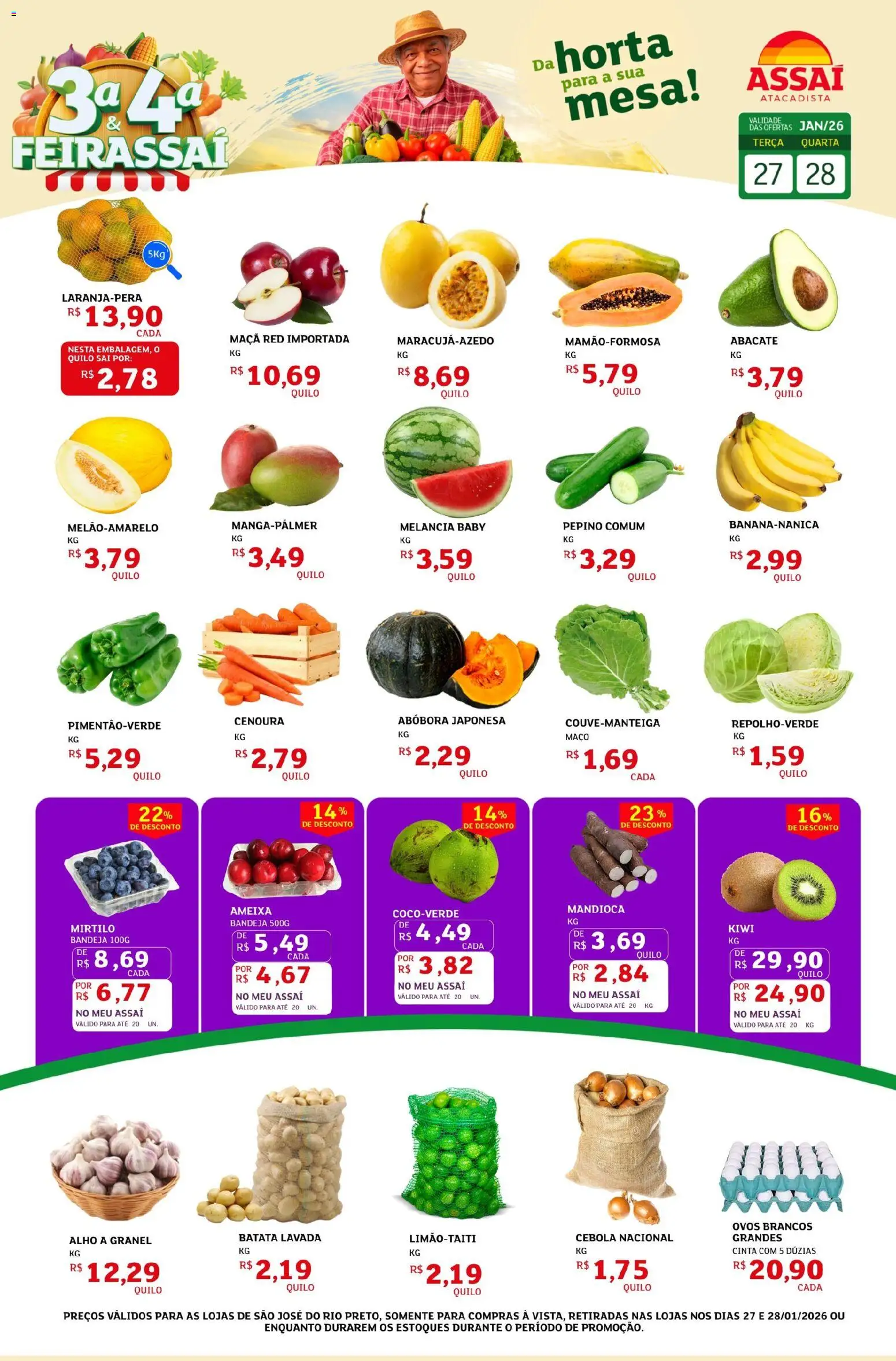 Pré-Visualização do folheto "Encarte - Folheto" da loja Assaí Atacadista válido a partir de 27/01/2026