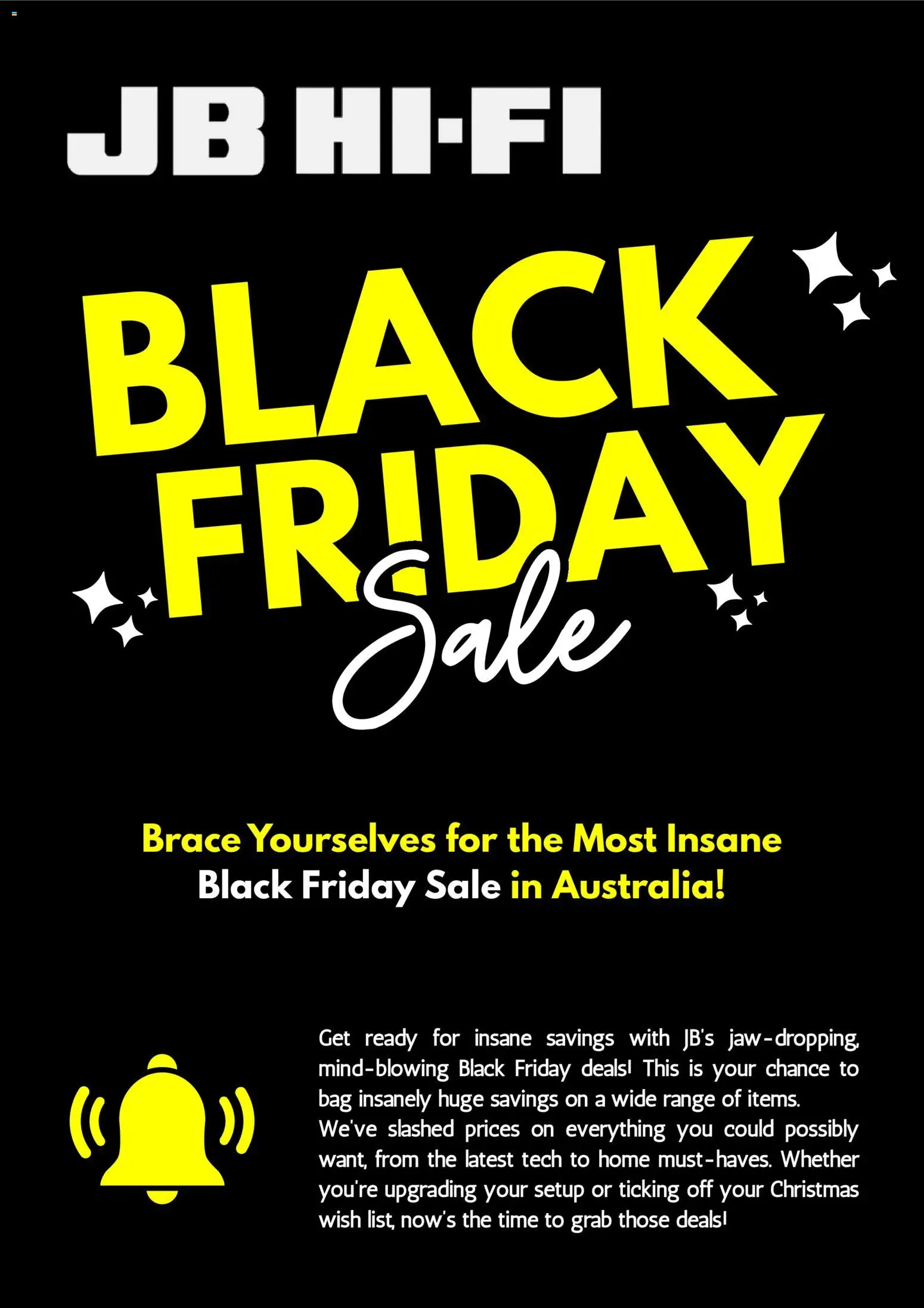 Preview of catalogue Black Friday Notice from shop JB Hi-Fi valid 04/11/2025