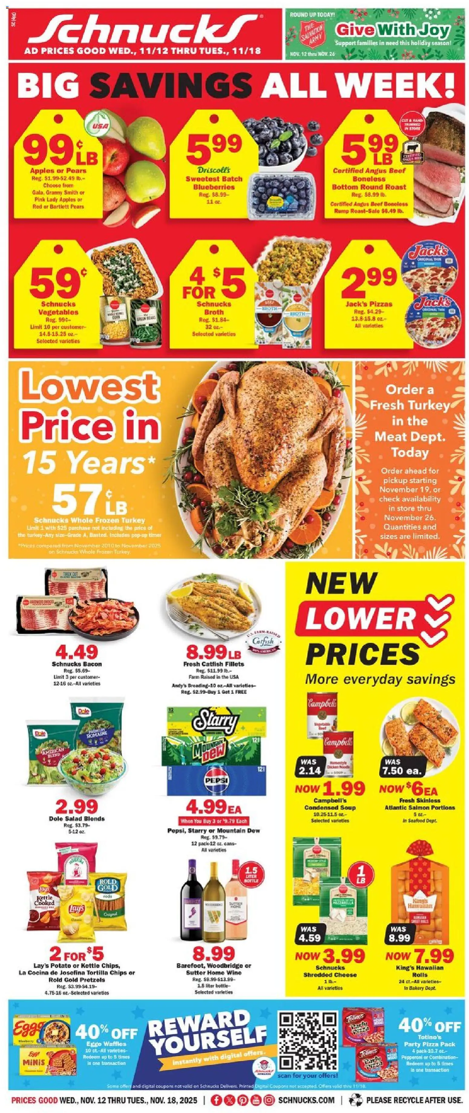 Ad Preview of Schnucks Weekly Print Ad - IL from 11/12/2025