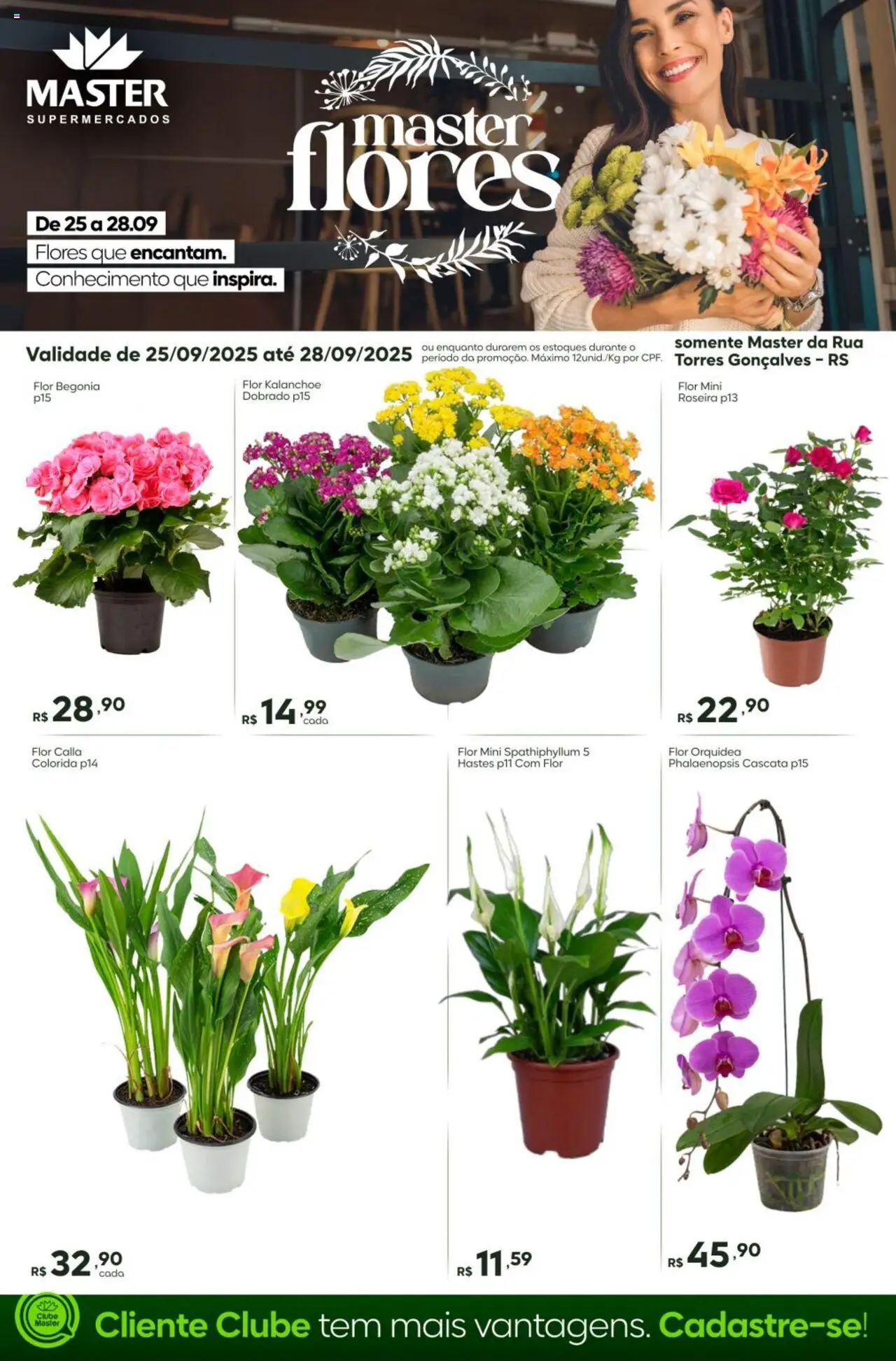 Master folheto "Ofertas Flores" válido a partir de 25/09/2025 - número de página 1