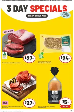 Preview of catalogue IGA 3 Day Specials WA from shop IGA valid 27/03/2026