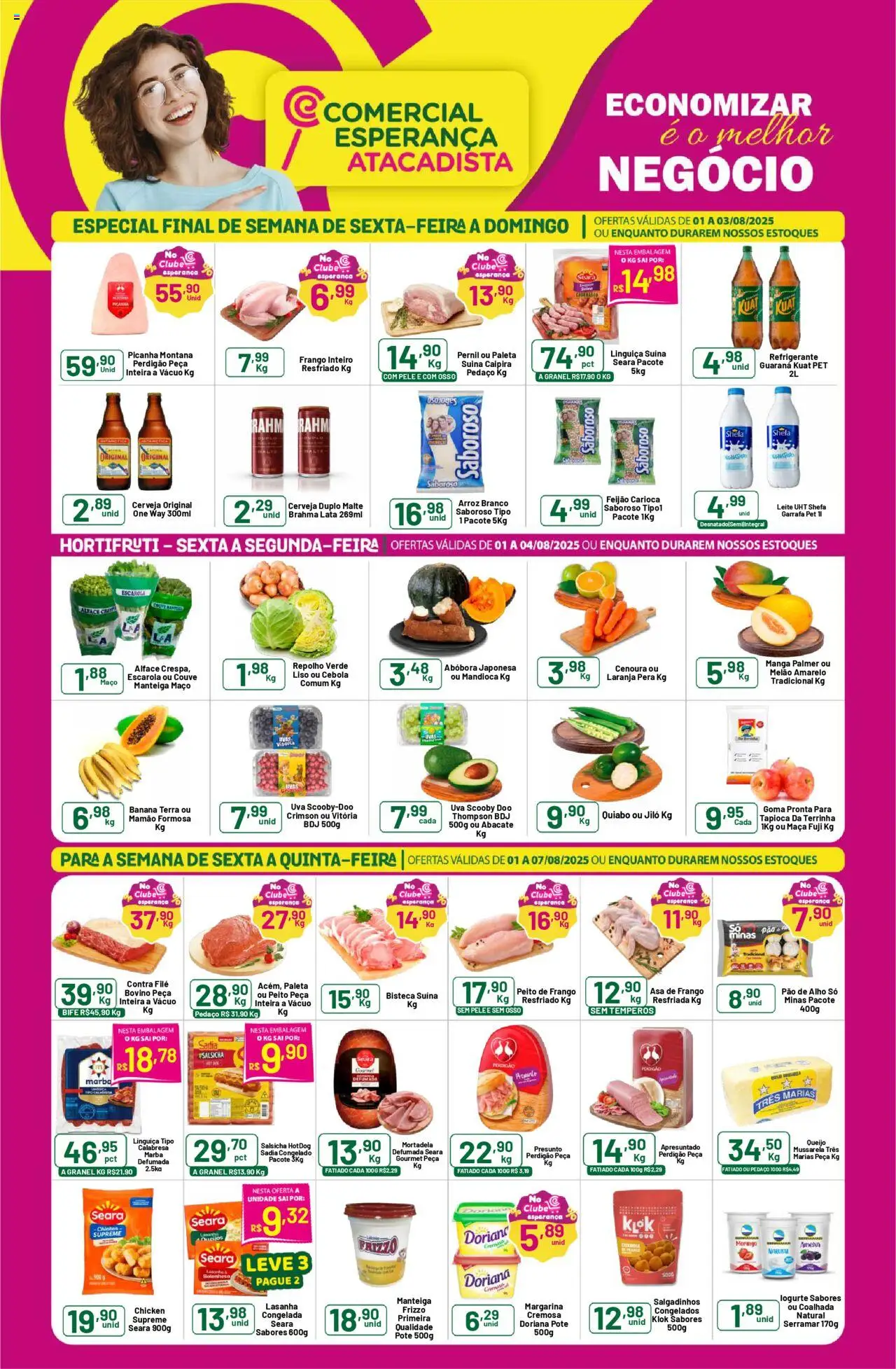 Comercial Esperança folheto "Ofertas da semana" válido a partir de 01/08/2025 - número de página 1