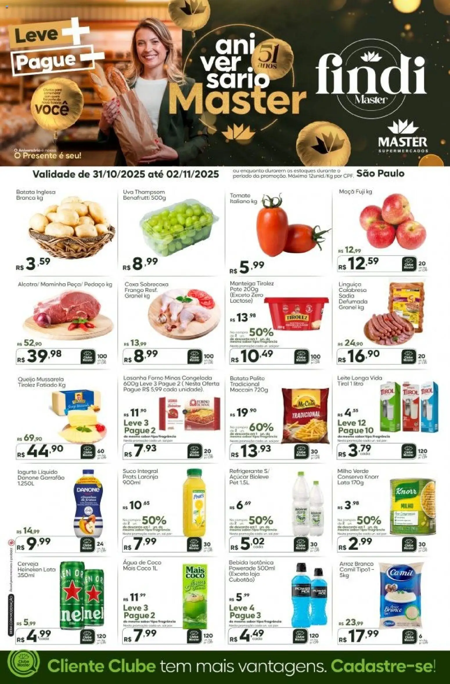 Pré-Visualização do folheto "Ofertas - SP" da loja Master válido a partir de 31/10/2025
