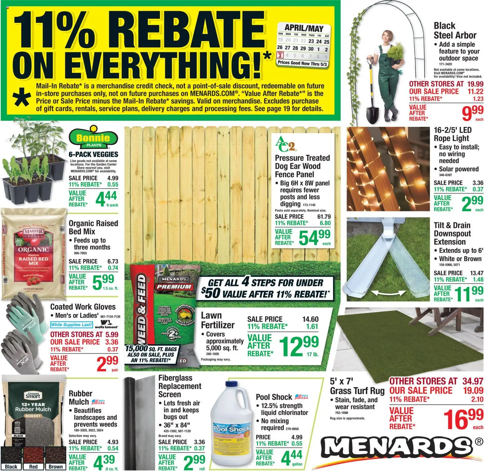 Ad Preview of Menards Menards Weekly Ad from 04/22/2026