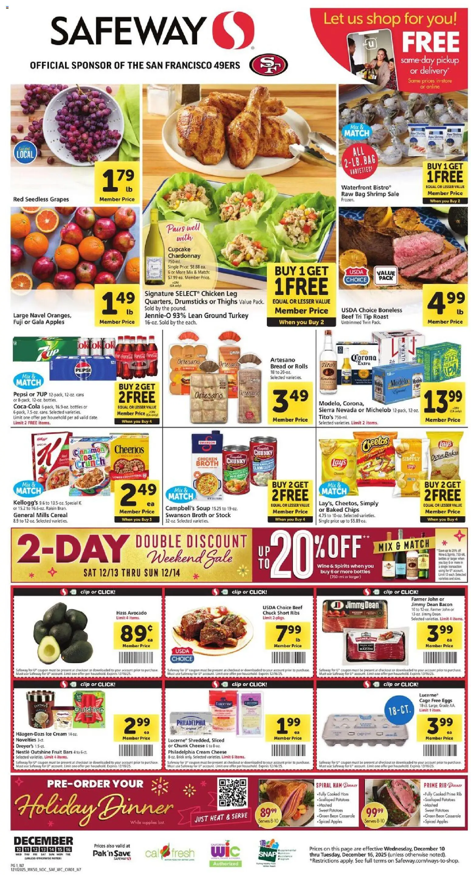 Ad Preview of Safeway Weekly Ad from 12/10/2025
