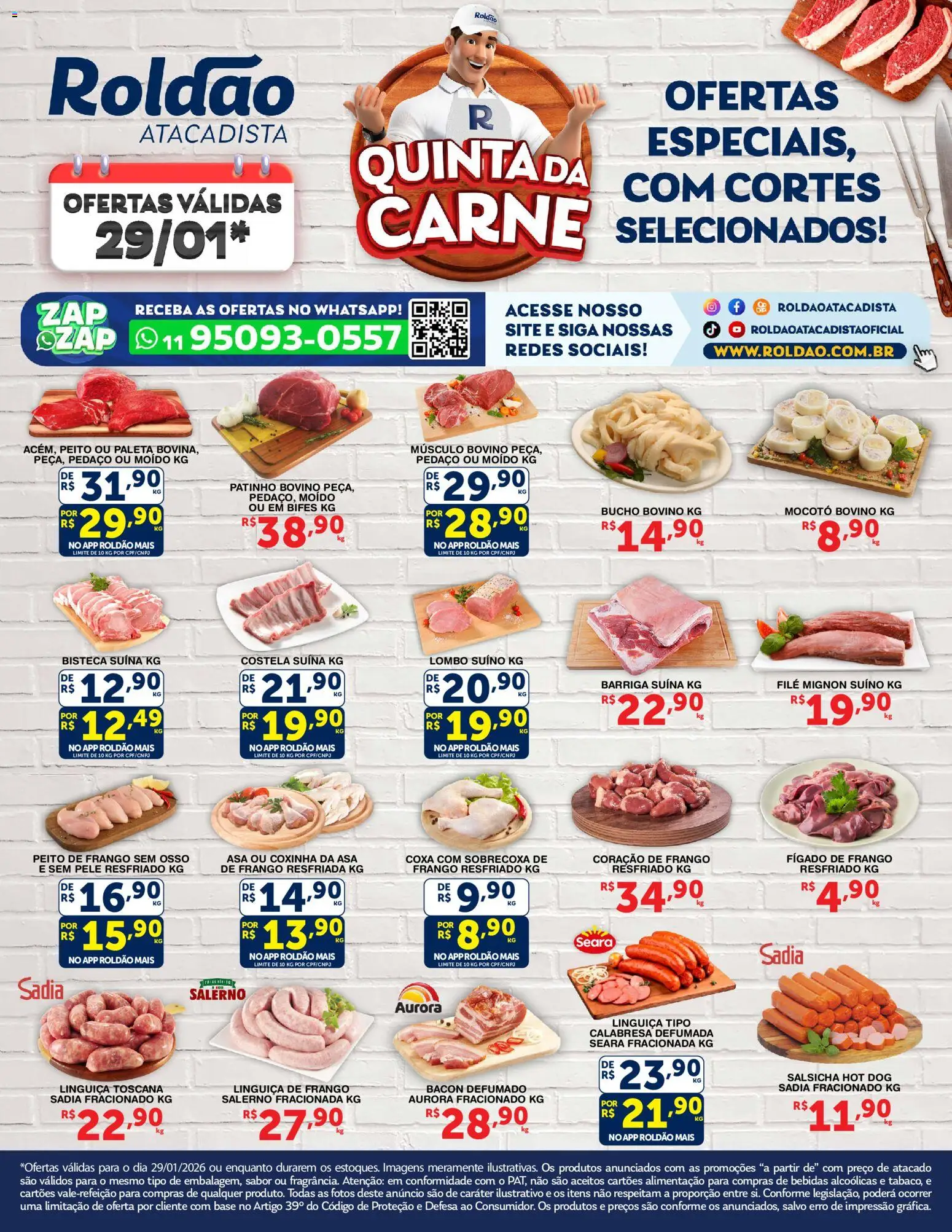 Pré-Visualização do folheto "Ofertas Quinta da Carne" da loja Roldão válido a partir de 29/01/2026