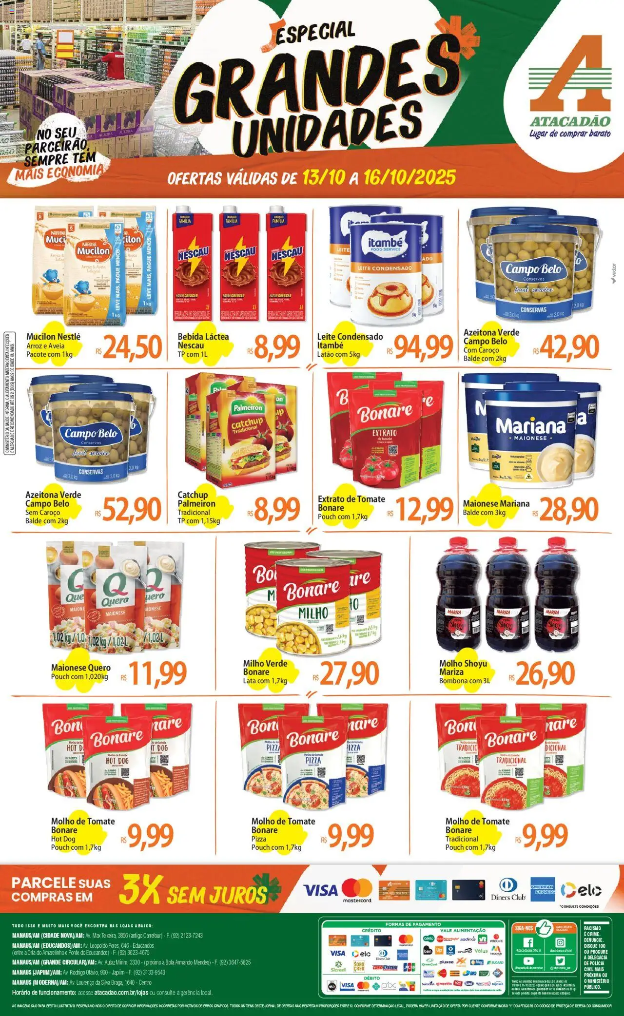 Atacadão folheto "Ofertas - AM" válido a partir de 13/10/2025 - número de página 1