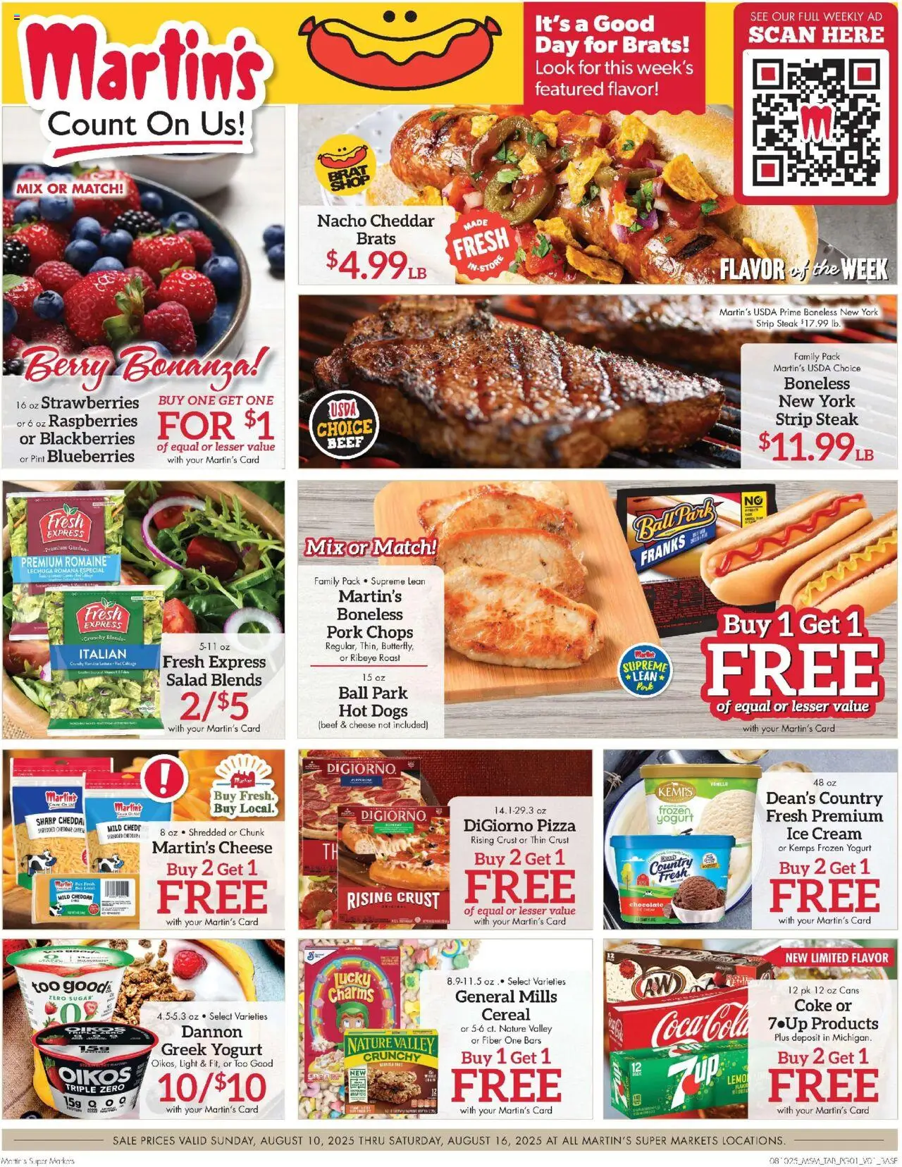Martin’s Weekly Ad from 08/10/2025 - Flyer - Page number 1