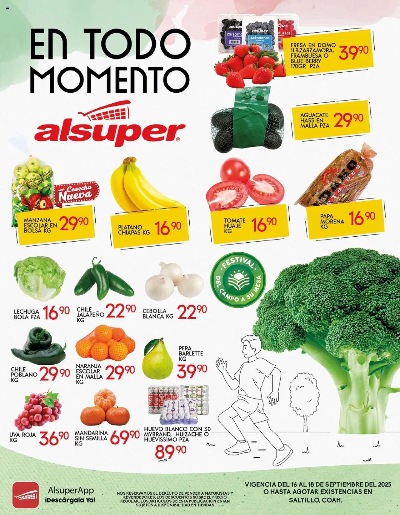Folleto Saltillo Alsuper y sus promociones válidas desde el 16/09/2025 - Número de página 1