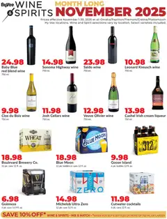Ad Preview of HyVee Wine & Spirits Monthlong from 11/01/2025