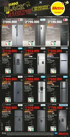  Vista previa del prospecto Black Friday del almacen Metro válida del 27/11/2025 al 03/01/2026 | Página: 3